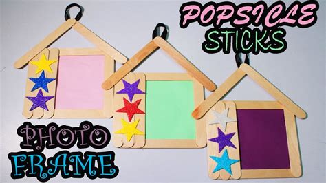 Easy Love Photo Frame With Popsicle Ice Cream Sticks Room Decor Craft