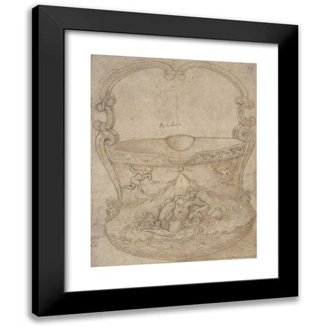 Girolamo Genga 12x14 Black Modern Framed Museum Art Print Titled