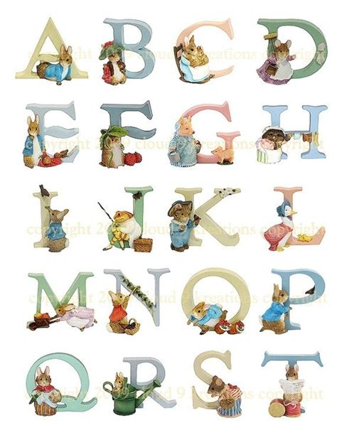 Beatrix Potter Alfabet 2 Digitale Collage Door Cloud9kreations Peter