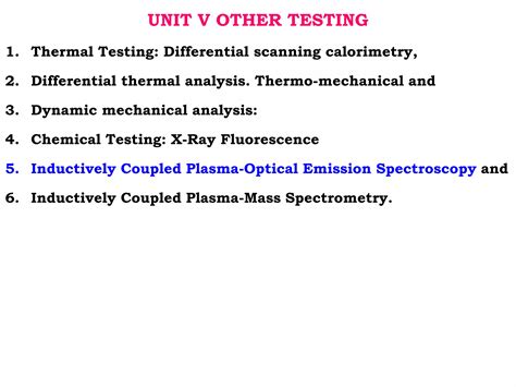 Inductively Coupled Plasma Optical Emission Spectroscopy Ppt