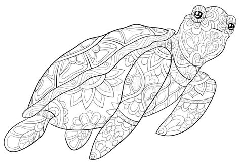 Turtle Mandala Coloring Pages