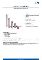 Actuador Piezoel Ctrico Lineal P Series Physik Instrumente