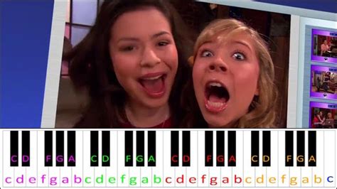 Icarly Theme Song Hard Version Piano Letter Notes