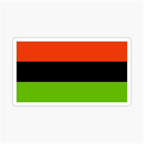 Pan African Flag Sticker By Hilltopview Redbubble