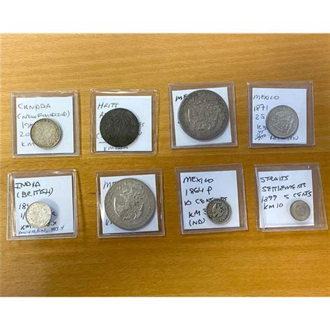 Worldwide Lot Of 8 Coins Stephen Album Rare Coins