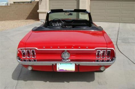 Candy Apple Red 1967 Ford Mustang Convertible