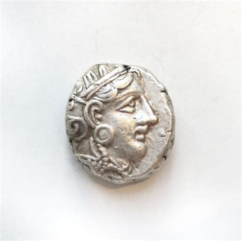 Attic Silver Tetradrachm From Ancient Athens