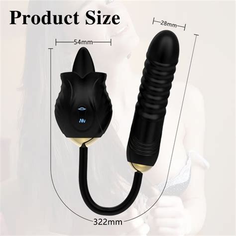 Licking Rose Toy With Thrusting Dildo RoseToyOfficial