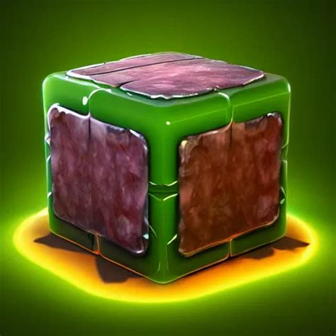 A Gelatinous Cube From Dnd Translucent Green Slime Stable Diffusion