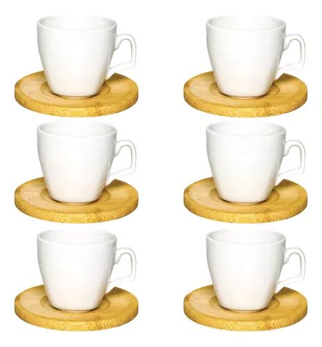 Set De Tazas De Porcelana Platillos Bamb Coffee Corner Ml