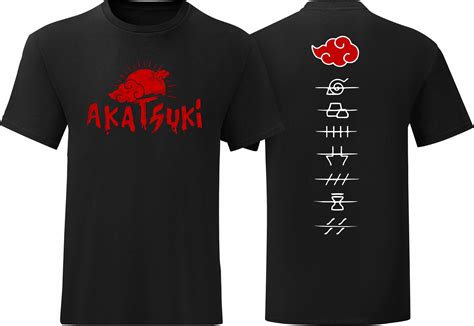 Akatsuki Koszulka Męska Tshirt Męski Naruto Itachi Anime Rozmiar L