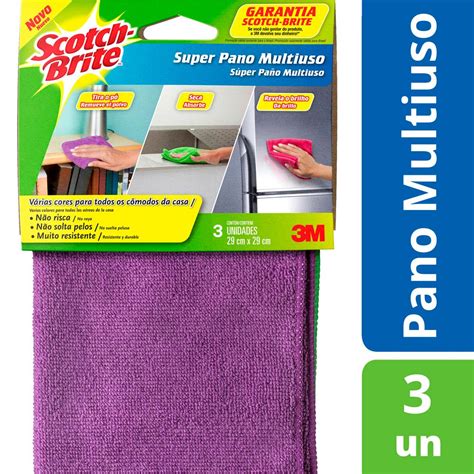 Super Pano Multiuso Scotch Brite 3 Unidades Tenda Atacado