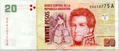 Argentinischer Peso währung Flaggen der Länder