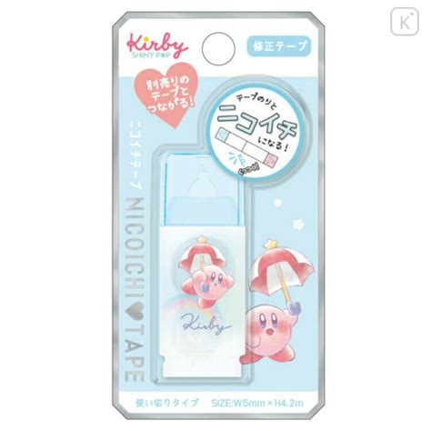 Japan Kirby Nikoichi Correction Tape Melty Sky Kawaii Limited