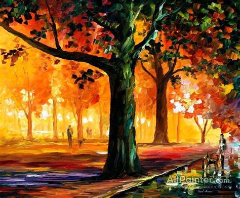 Leonid Afremov The Light Of The Night Oil Painting Reproductions For