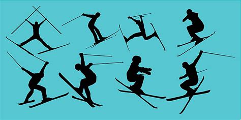 Freestyler Winter Sports Skier Vector Art Fun Embroidery Team Vector