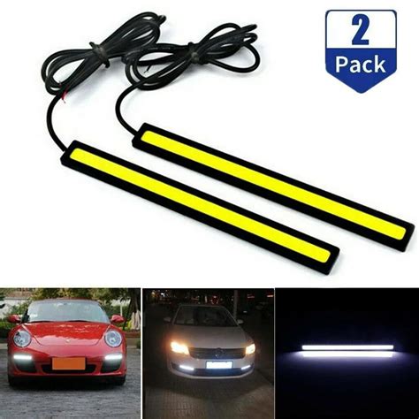 HOT 12V LED STRIP DRL DAYTIME RUNNING LIGHTS FOG COB CAR LAMP DRIVING