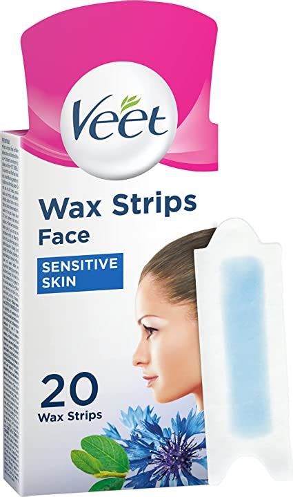 Veet Face Ready To Use Wax Strips For Sensitive Skin Wax Strips Amazon