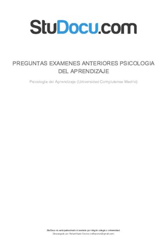 Aprendizaje De La Conducta Agresiva Pdf