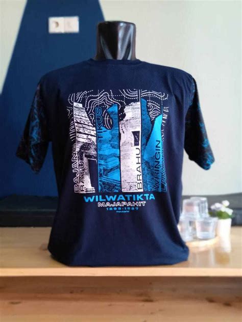 Kaos Oleh Oleh Khas Mojokerto Wilwatikta Navy Lazada Indonesia