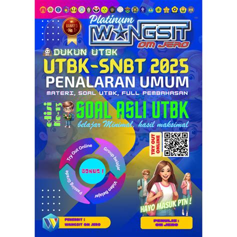 Jual Edisi Terbaru UTBK 2025 Buku Wangsit OM JERO TPS UTBK SNBT 2025