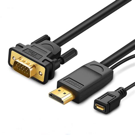 Ugreen MM101 HDMI To VGA Adapter Cable Video Converter HDMI Cable With