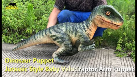 Jurassic Style Baby Velociraptor Arm Puppet Dinosaur Puppet YouTube