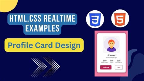 Profile Card Design Html Css Product Card Design Html Css Product