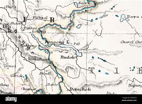 Map Of Pangong Lake Hi Res Stock Photography And Images Alamy
