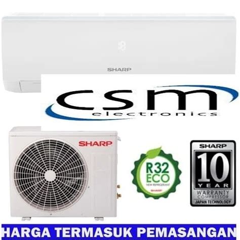 AC SHARP AH A 05 UCY 0 5 PK 1 2 PK PASANG R32 TURBO COOL LOW WATT