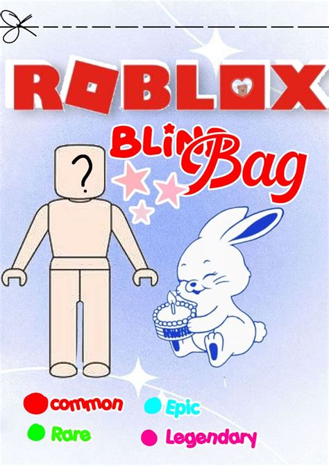 Roblox Blind Bag Kartu Pop Up Kartun Gambar Animasi Kartun