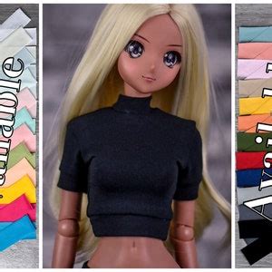 Preorder Cropped Turtle Neck Top For Bjd Scale Doll Like Smart Doll