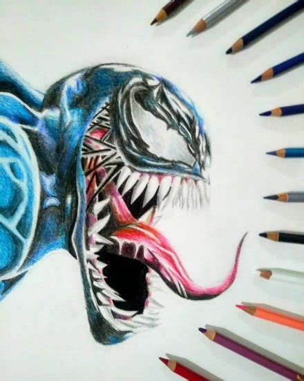 Realistic Venom Drawings Pin On Venom Tattoo Designs For