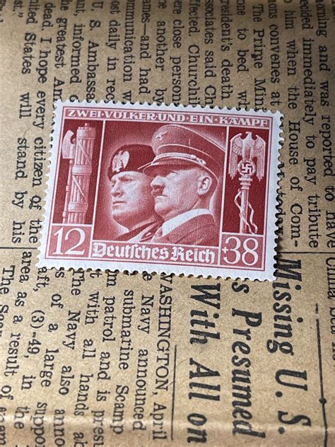 Ww2 Germanitalian Alliance Stamp ・ Popularpics ・ Viewer For Reddit