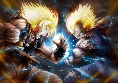 Imagen Goku Vs Vegeta Vegeta Lanza Su Galickhogif