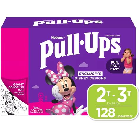 Free Shipping Huggies Pull Ups Potty Training Pants For Girls 2t 3t 18