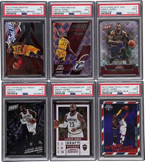 Panini Basketball Lebron James Psa Card Collection