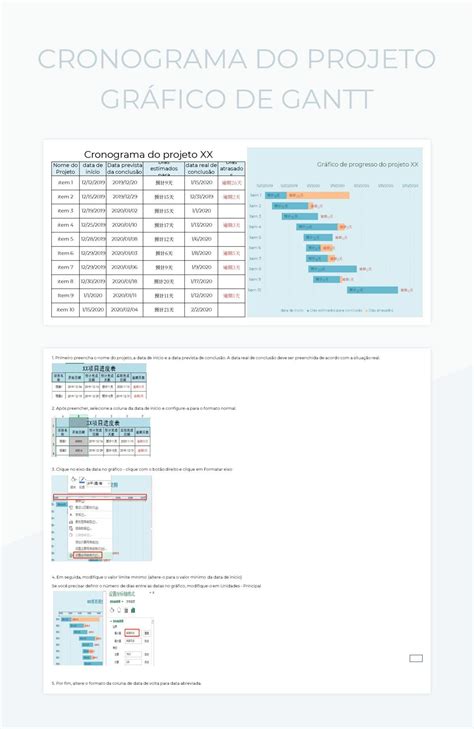 Modelos De Planilhas Cronograma Do Projeto Para Microsoft Excel E