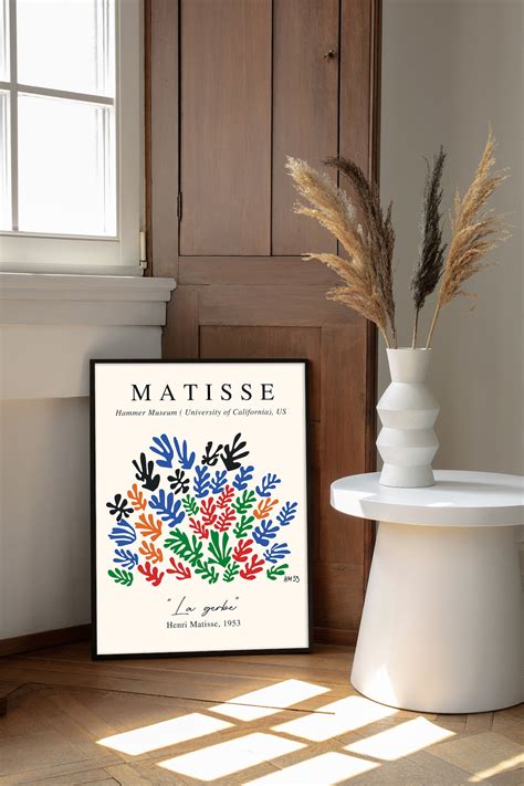 Henri Matisse La Gerbe Poster Henri Matisse Wall Art Etsy