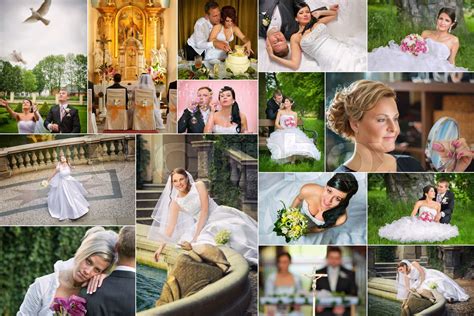 Collage of wedding photos | Stock image | Colourbox