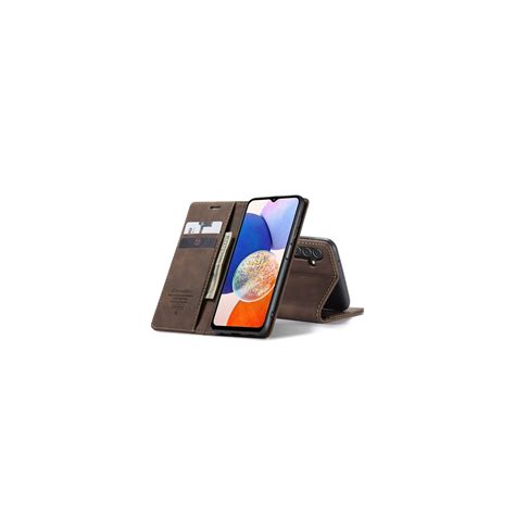 CaseMe Smart Magnet Flipdeksel Samsung Galaxy A14 5G Coffee Elkjøp