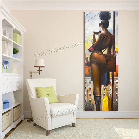 Buy Hand Painted Girl Back Sexy Oil Painting Modern