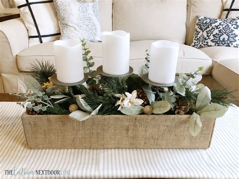 DIY Thrifted Christmas Centerpiece The Latina Next Door