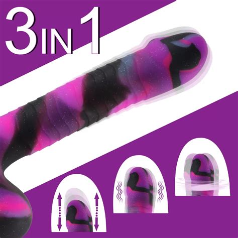 Hellove Angus 3 In 1 Vibrator Dildo With Suction Cup