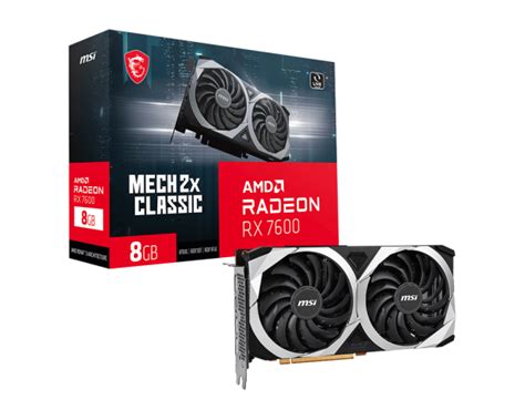 MSI Radeon RX 7600 MECH 2X CLASSIC 8G