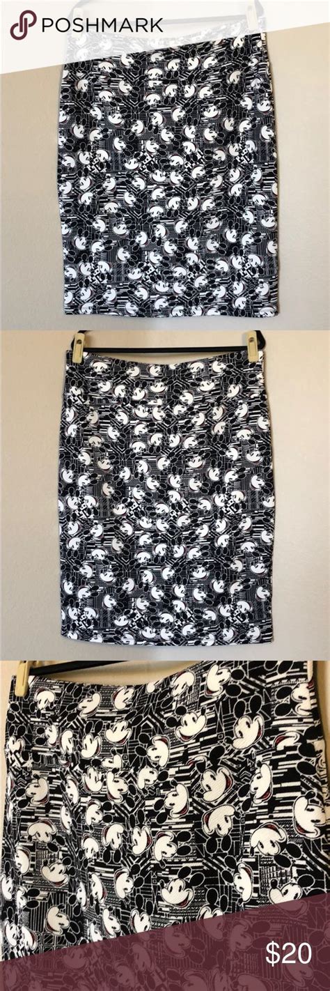 Bandw Mickey Print 2xl Lularoe Disney Cassie Skirt Cassie Skirt Skirts Two Piece Skirt Set