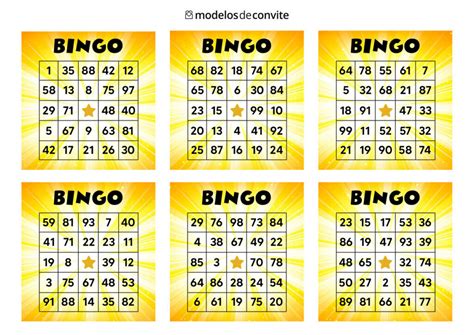 Cartela De Bingo Para Imprimir NBKomputer