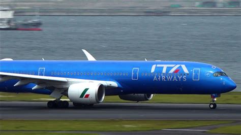 Ita Airways Airbus A Ei Ife Takeoff From Haneda Runway L