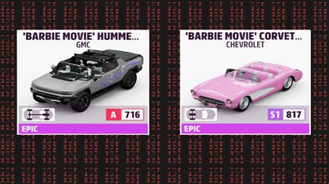 Forza Horizon 5 New Barbie Cars YouTube