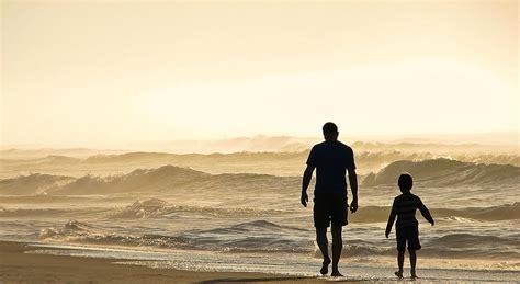 Father And Son Walking Hd